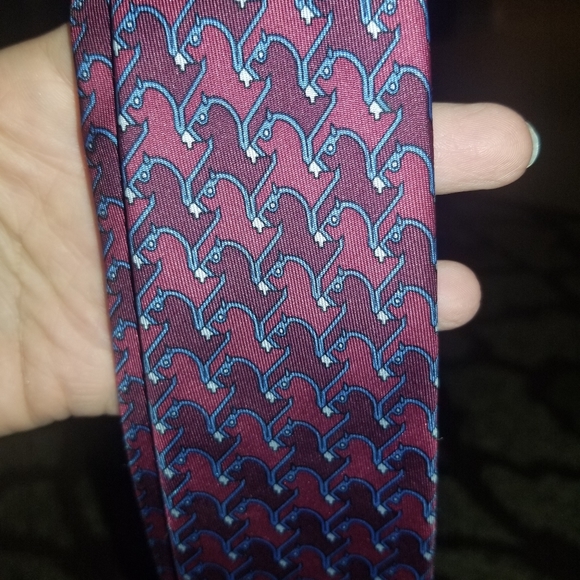1970's Hermes Tie Old Stock Novelty Horses - Picture 4 of 8